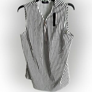 Tahari striped tunic top NWT